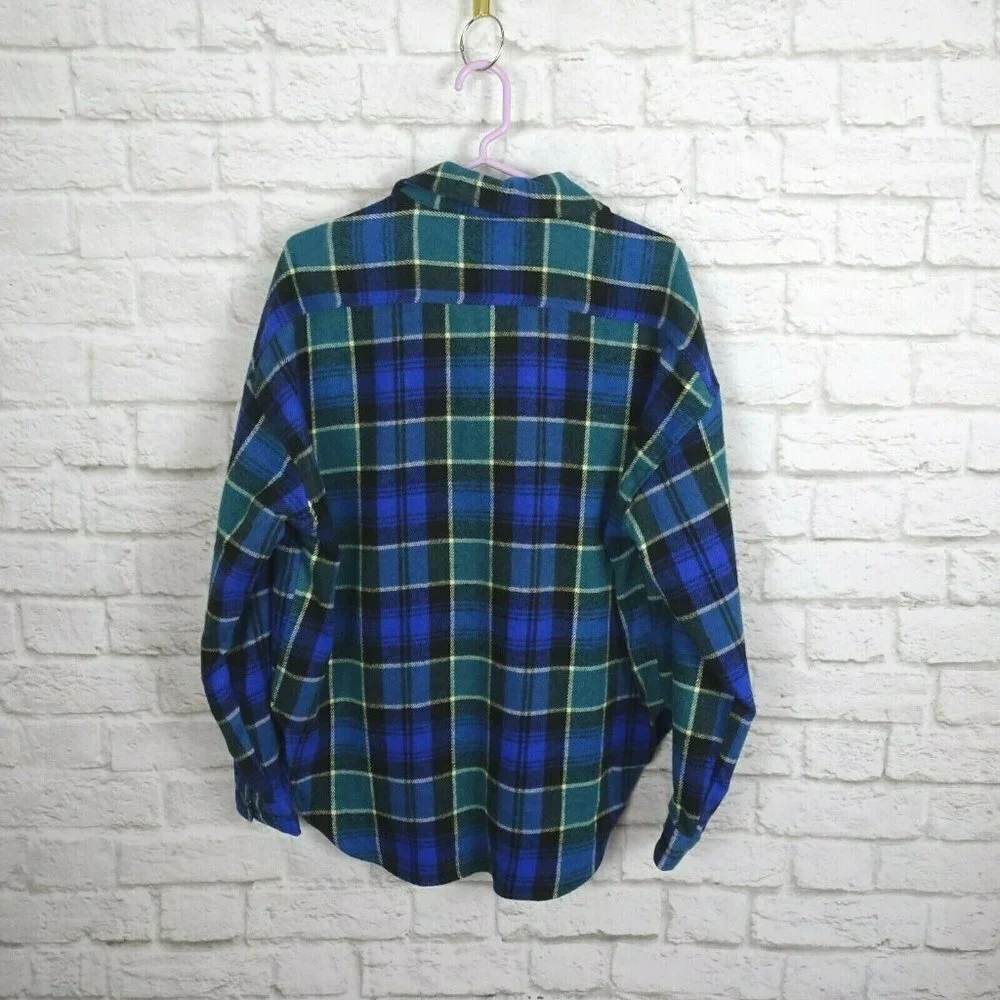 NWT Zara Women's Oversized Plaid Overshirt Top Wool Blend LS Made in Spain XS - Picture 5 of 12